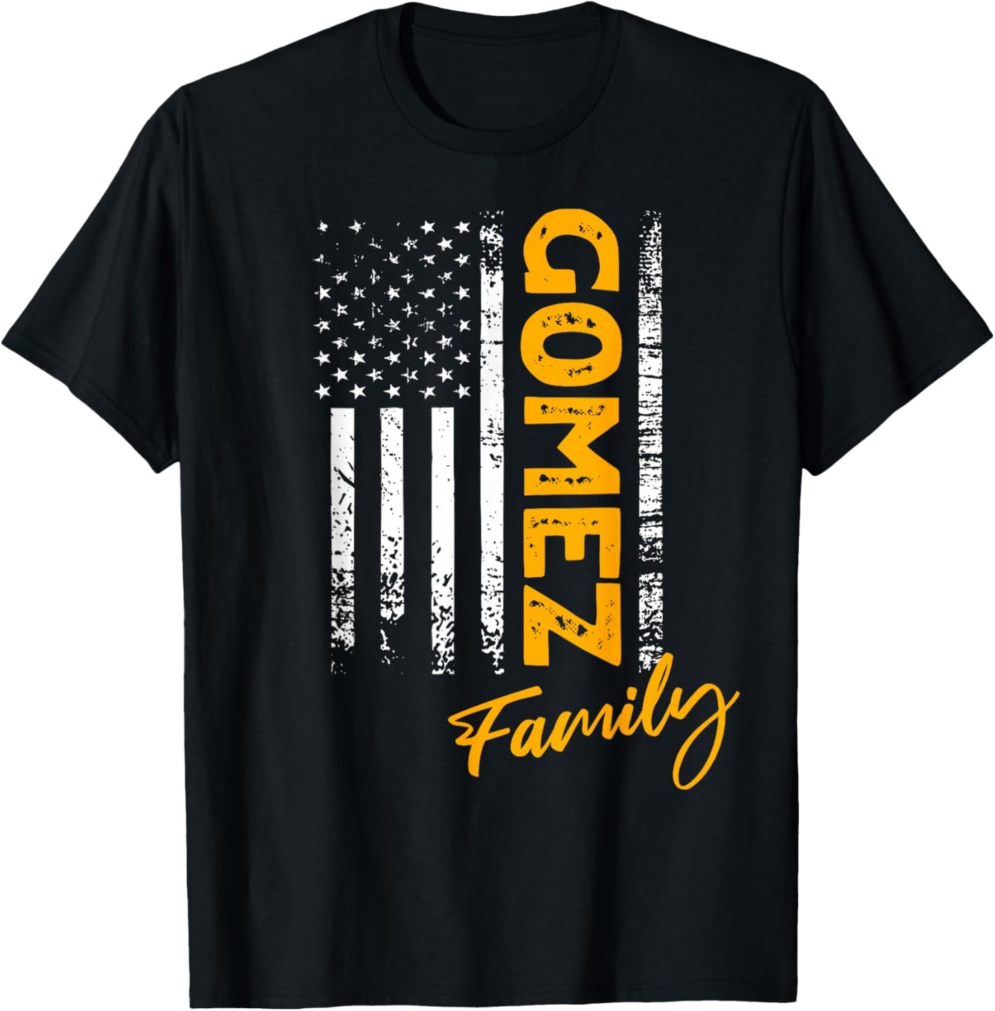 Gomez Surname American Gomez Last Name Gomez T-Shirt - T-Shirt | Black