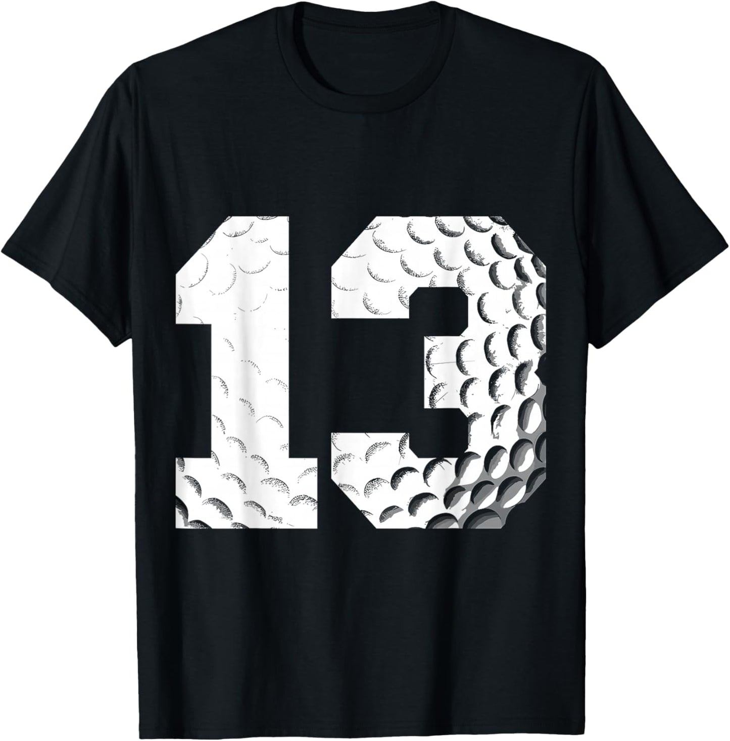 13th Birthday Boy Golf Player Golf 13 Years Old T-Shirt - T-Shirt | Black