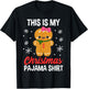 Funny Christmas Gingerbread Man Pajama Pj Outfit Girl Women T-Shirt - T-Shirt | Black