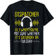 911 Dispatch Mom Dispatch Decal Thin Gold Line T-Shirt - T-Shirt | Black