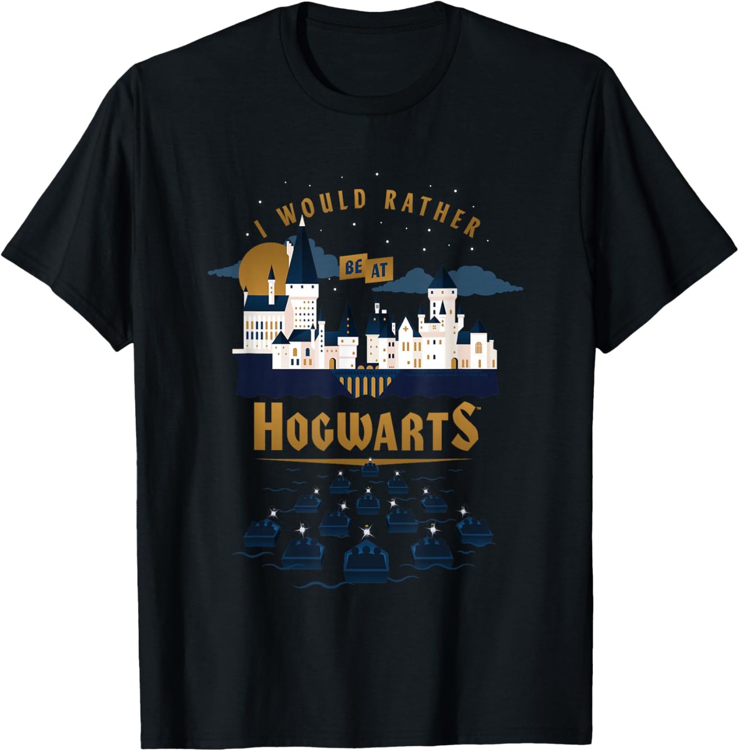 Harry Potter I Would Rather Be At Hogwarts T-Shirt - T-Shirt | Black
