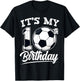 It's My 10th Birthday Soccer Player 10 Bday Party Team T-Shirt - T-Shirt | Black