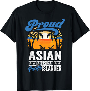 Asian American Pacific Islander Heritage Month Retro T-Shirt - T-Shirt | Black