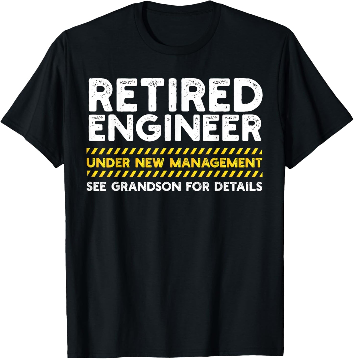Funny Retired Engineer Full Time Grandpa Men T-Shirt - T-Shirt | Black
