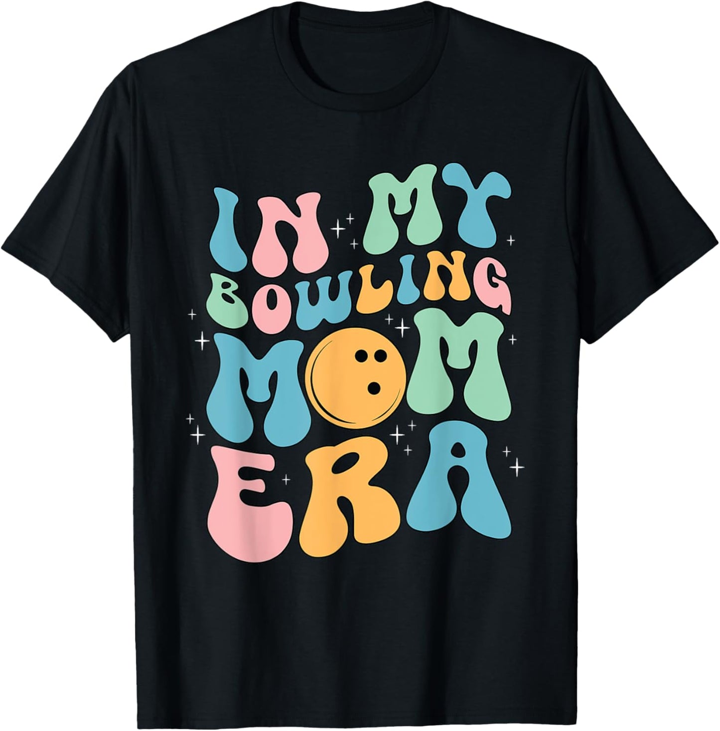 In My Bowling Mom Era Celebrating Mother's Day T-Shirt - T-Shirt | Black
