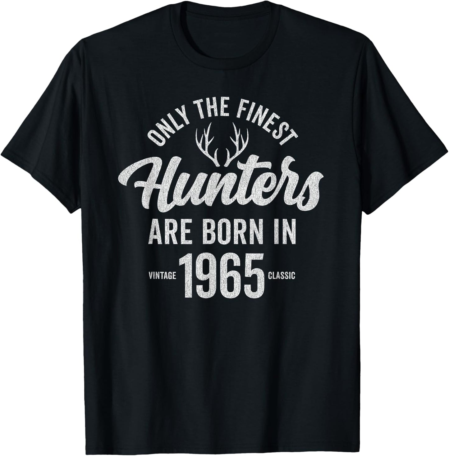60 Year Old Deer Hunter: Hunting 1965 60th Birthday T-Shirt - T-Shirt | Black