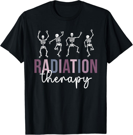 Radiation Therapy Funny Radiation Therapist T-Shirt - T-Shirt | Black
