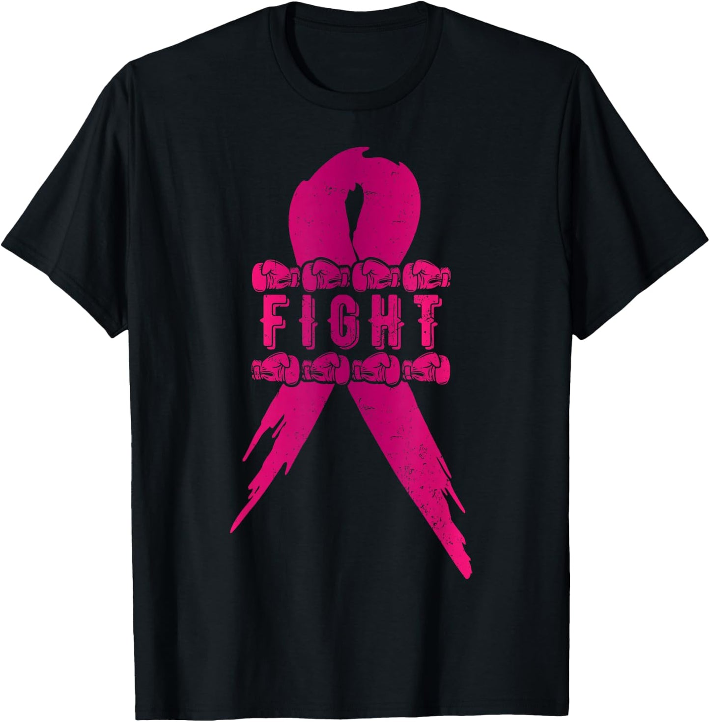 Fight In October BCA Pink Ribbon T-Shirt - T-Shirt | Black