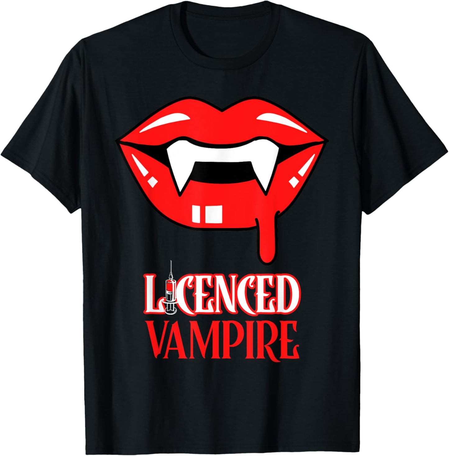 Phlebotomy Specialist Drawing Blood Expert Licensed Vampire T-Shirt - T-Shirt | Black