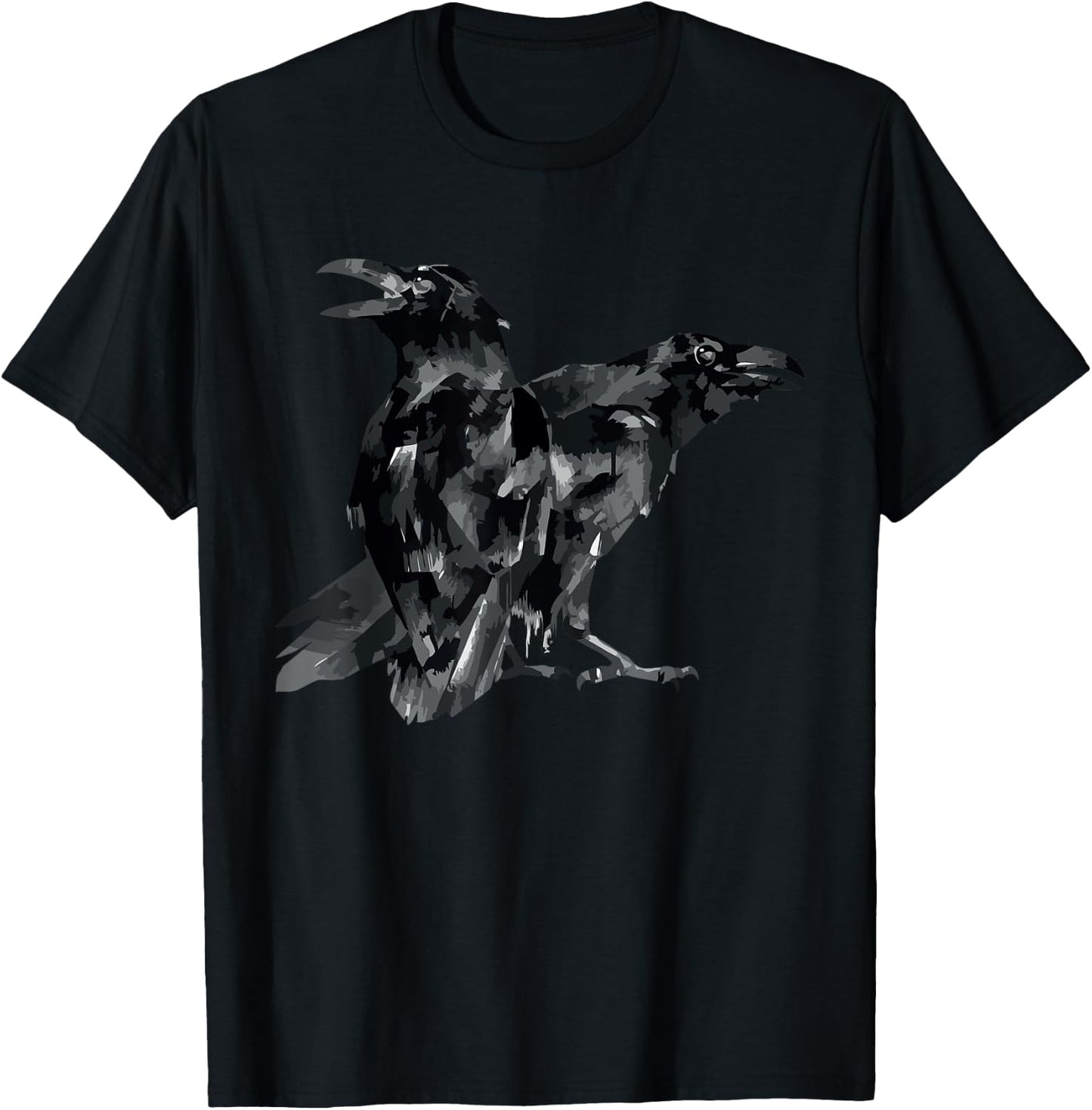 Murder Of Crows Raven Birds T-Shirt - T-Shirt | Black