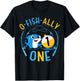 Ofishally One 1st Birthday Fishing Theme O-Fishally 1 Family T-Shirt - T-Shirt | Black