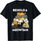 Funny Cat Behold A Meowtain Cat Mountain T-Shirt - T-Shirt | Black