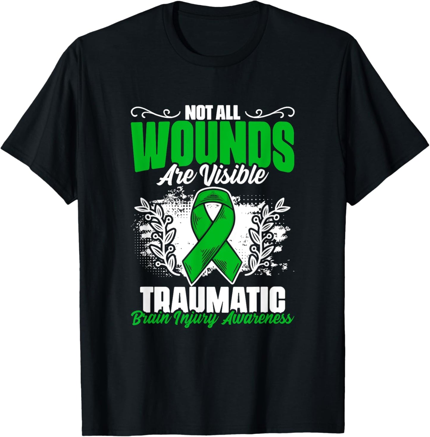 Not All Wounds Are Visible Traumatic Brain Injury TBI T-Shirt - T-Shirt | Black
