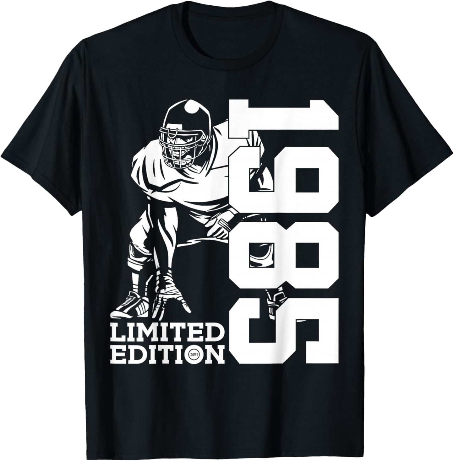 40th BIRTHDAY FOOTBALL LIMITED EDITION 1985 FOOTBALL T-Shirt - T-Shirt | Black