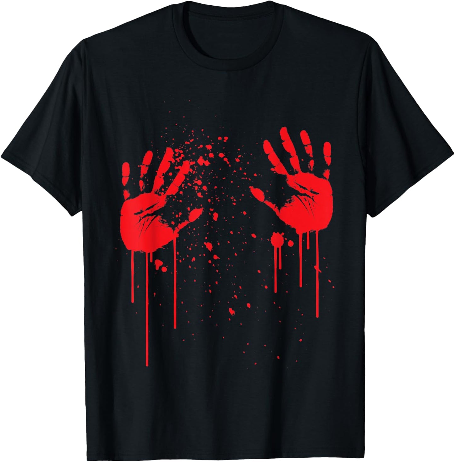 Bloody Hand Prints on your Boobs T-Shirt - T-Shirt | Black