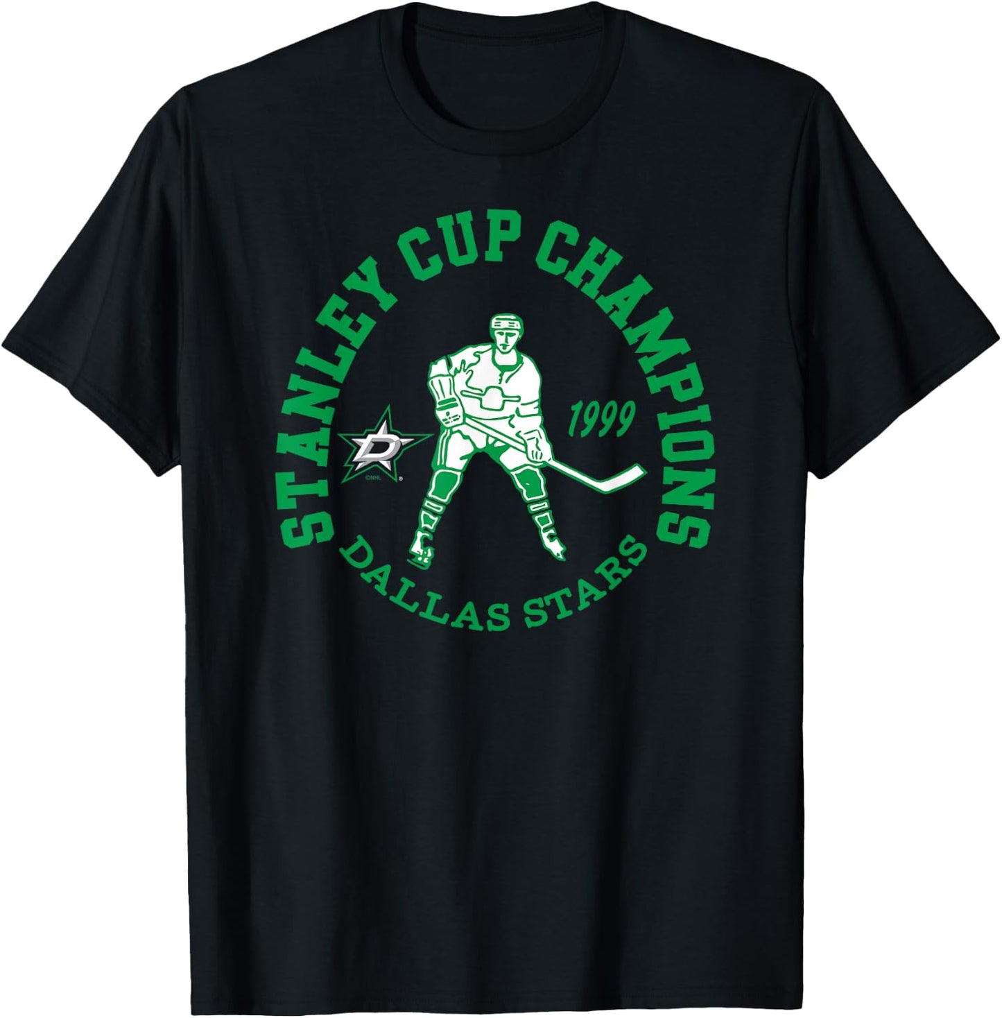 Dallas Stars Stanley Cup Champions 1999 Black T-Shirt - T-Shirt | Black