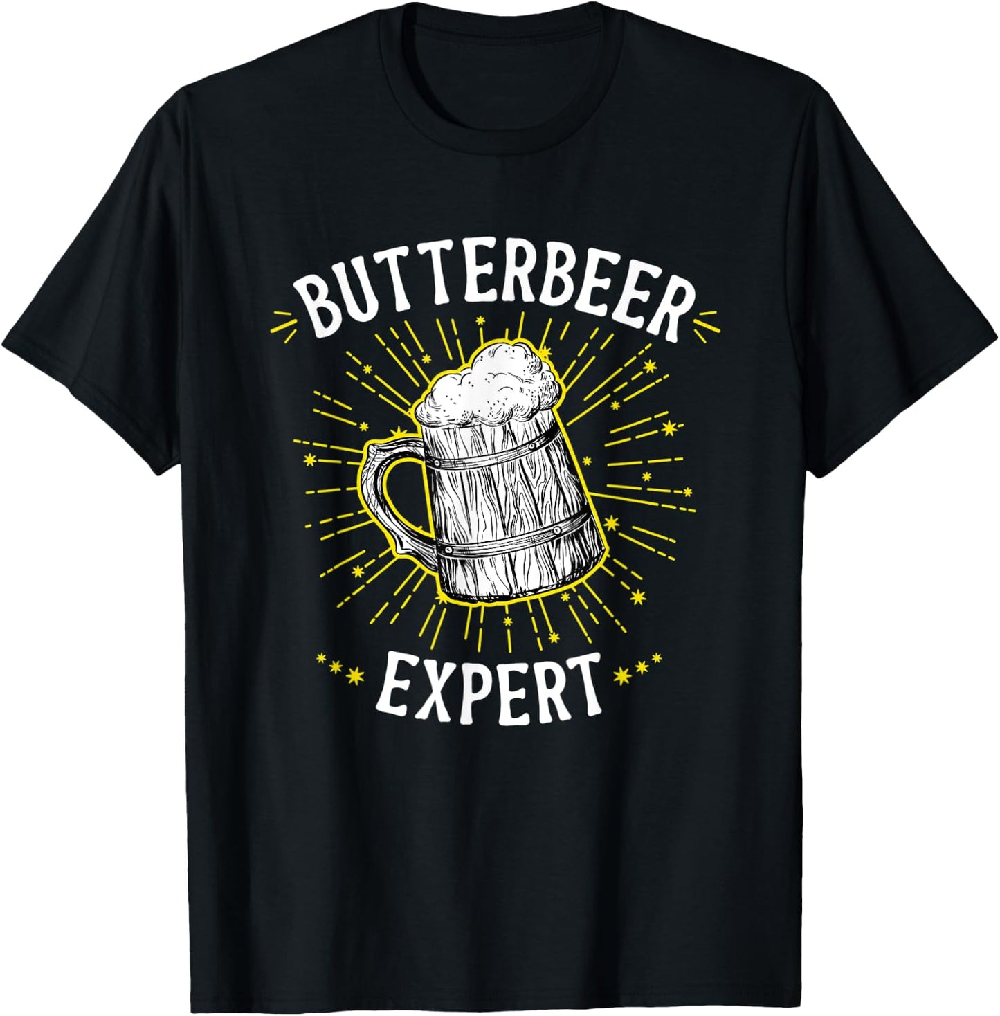Butterbeer Expert - Butterscotch Beer T-Shirt - T-Shirt | Black