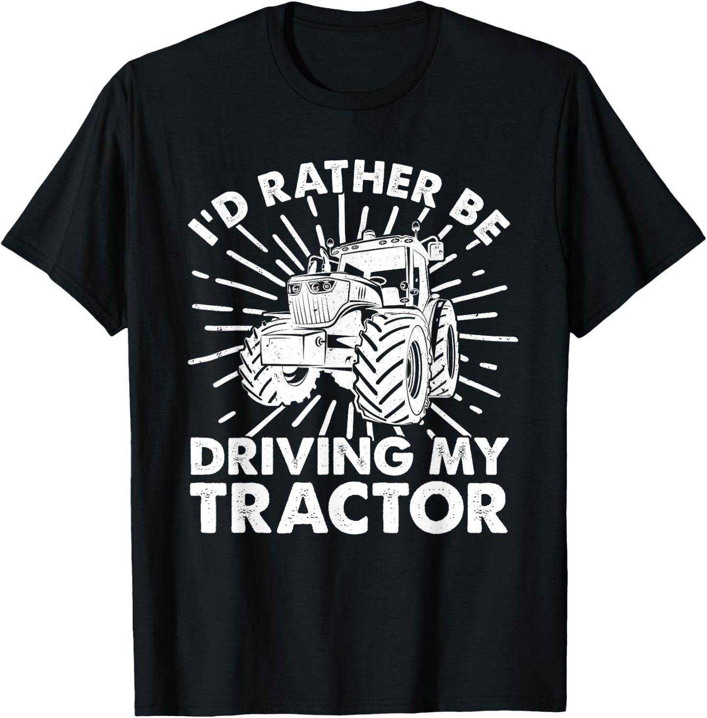 Cool Tractor Design Women Tractor Driver Farm Farmer T-Shirt - T-Shirt | Black