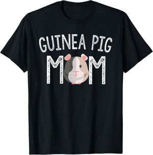 Guinea Pig Mom Guinea Pig Lover Gifts Mama Mother T-Shirt - T-Shirt | Black