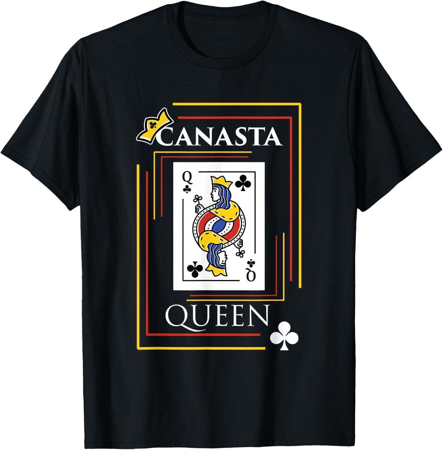 Canasta Queen Game Cards Fun Team Funny Card Player T-Shirt - T-Shirt | Black