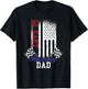 American Flag Go Kart Racing Race Dad Flag Design T-Shirt - T-Shirt | Black