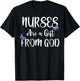 Nurses Are A Gift From God Butterfly Christian Gift T-Shirt - T-Shirt | Black