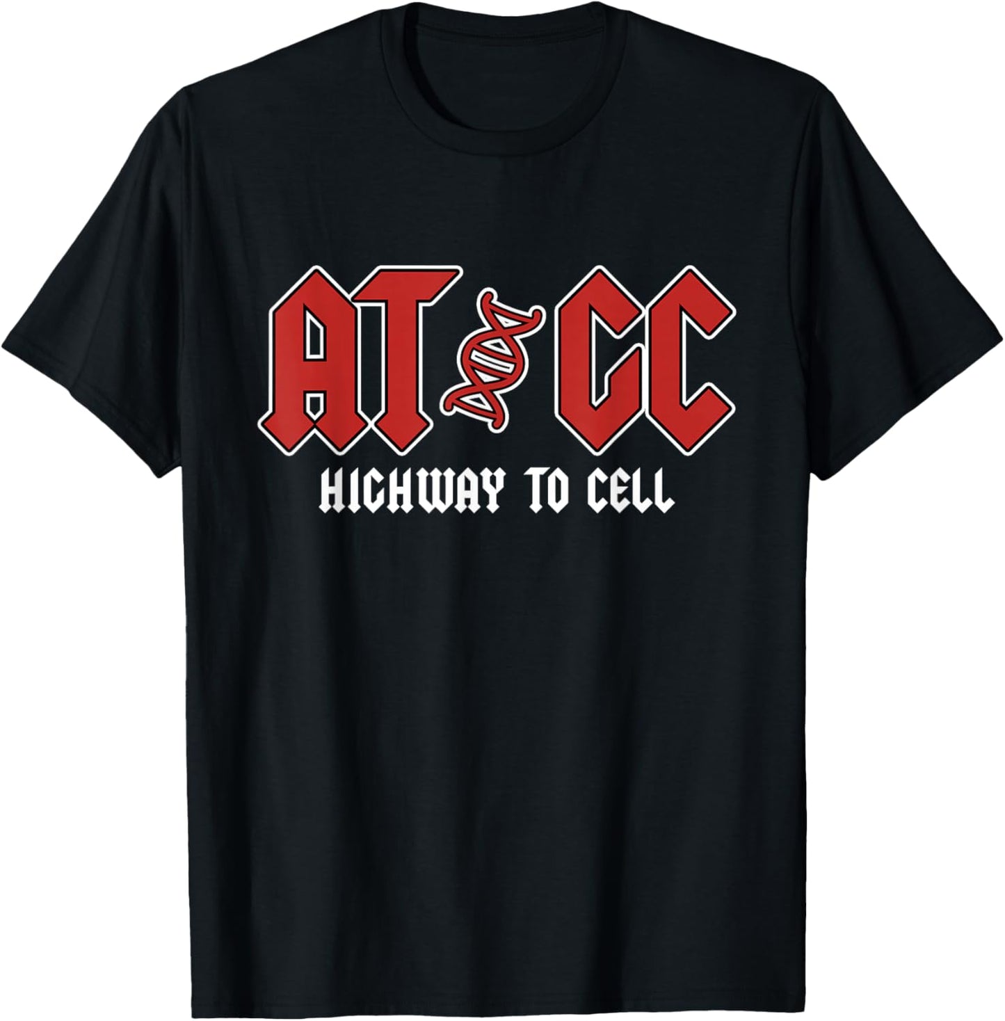 AT/GC - Lustiger Lehrer Student Biologie T-Shirt - T-Shirt | Black