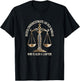 Funny Old Woman Lawyer Attorney Scales of Justice T-Shirt - T-Shirt | Black