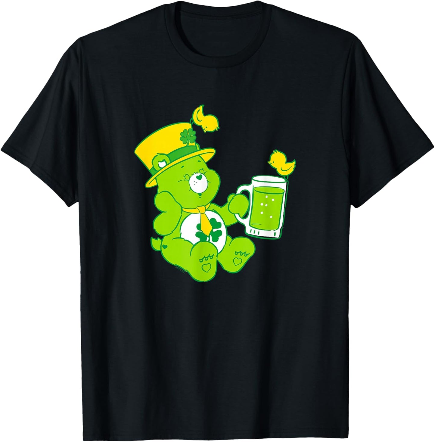 Care Bears Good Luck Bear St. Patrick's Lucky Juice T-Shirt - T-Shirt | Black