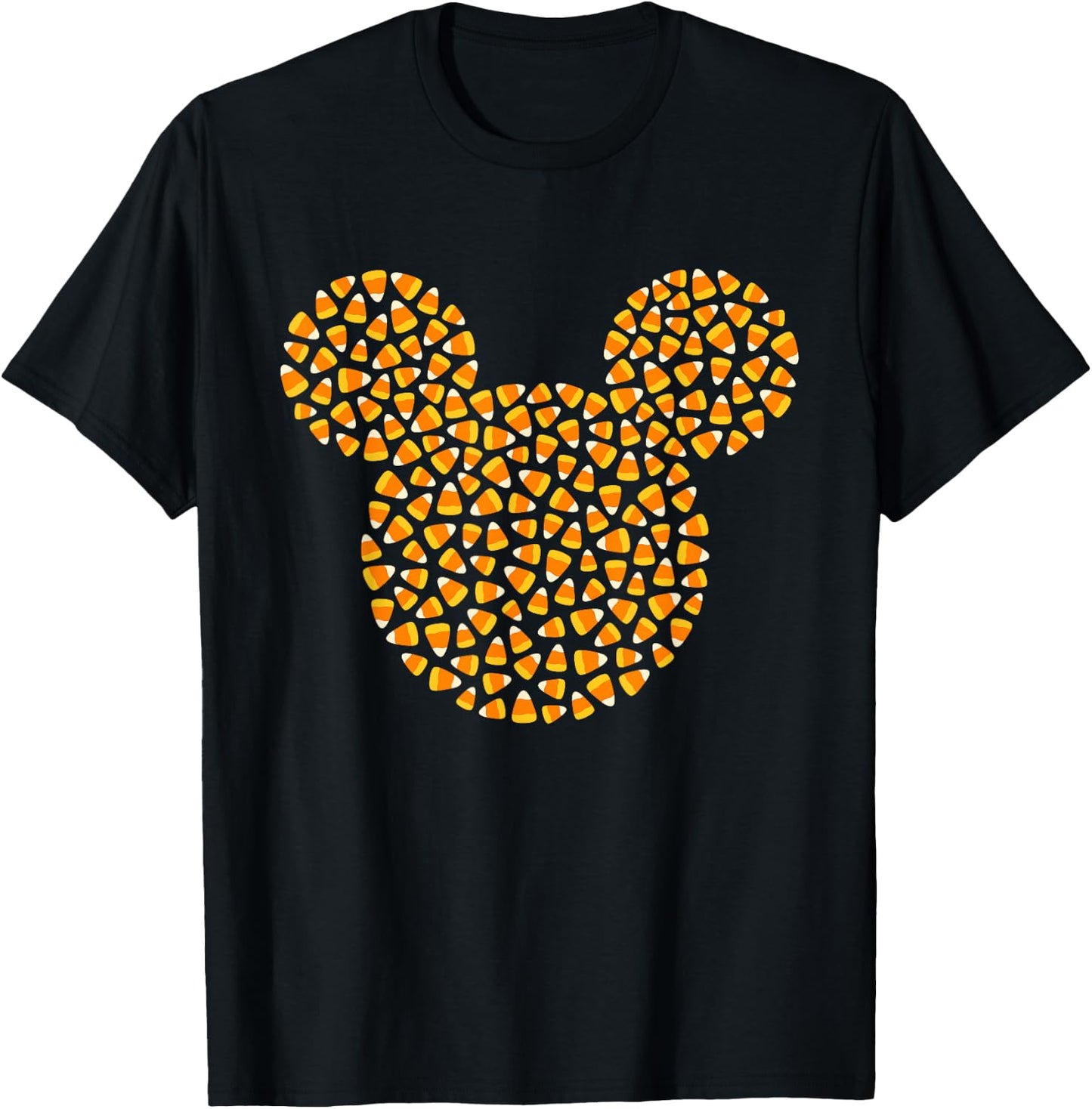 Disney Mickey Mouse Candy Corn Halloween T-Shirt - T-Shirt | Black