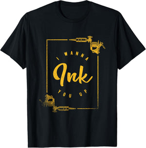Tattoo Quotes - Men's Tattoo Artist Gift - Black - Small - Short Sleeve - Classic Fit - Cotton 65%, Polyester 35% T-Shirt - T-Shirt | Black