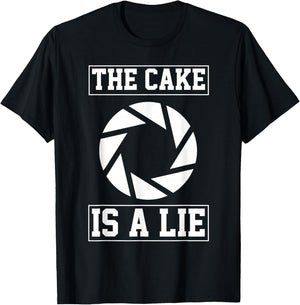 The cake is a Lie T-Shirt - T-Shirt | Black