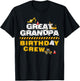 Great Grandpa Birthday Crew Construction Family Birthday T-Shirt - T-Shirt | Black