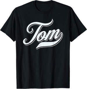 Man Boys Funny Funny Gift First Name For Tom , Black, S T-Shirt - T-Shirt | Black