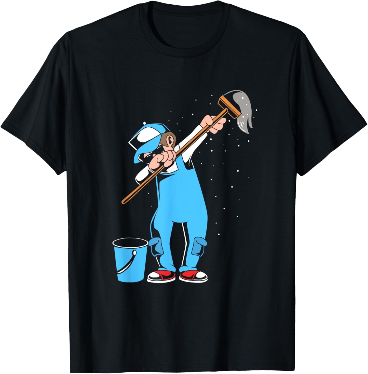 Funny School Custodian Janitor Dabbing T-Shirt - T-Shirt | Black