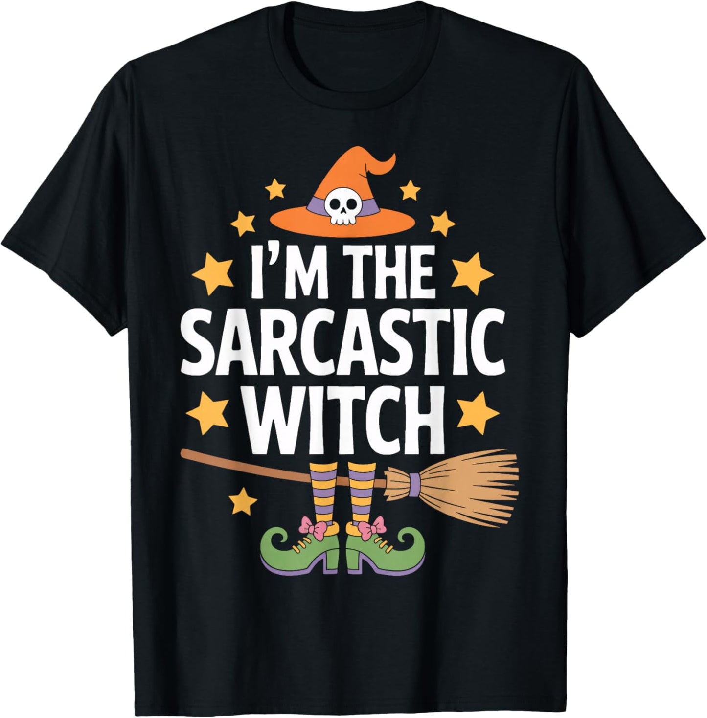 Halloween I'm The Sarcastic Witch for Sarcastic Women T-Shirt - T-Shirt | Black