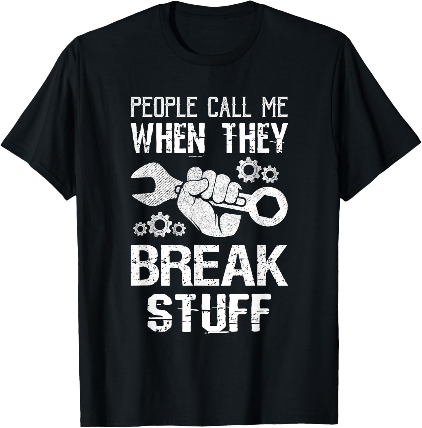 Mechanic Work Wrenching Repairman Costume Engine Mechanic T-Shirt - T-Shirt | Black