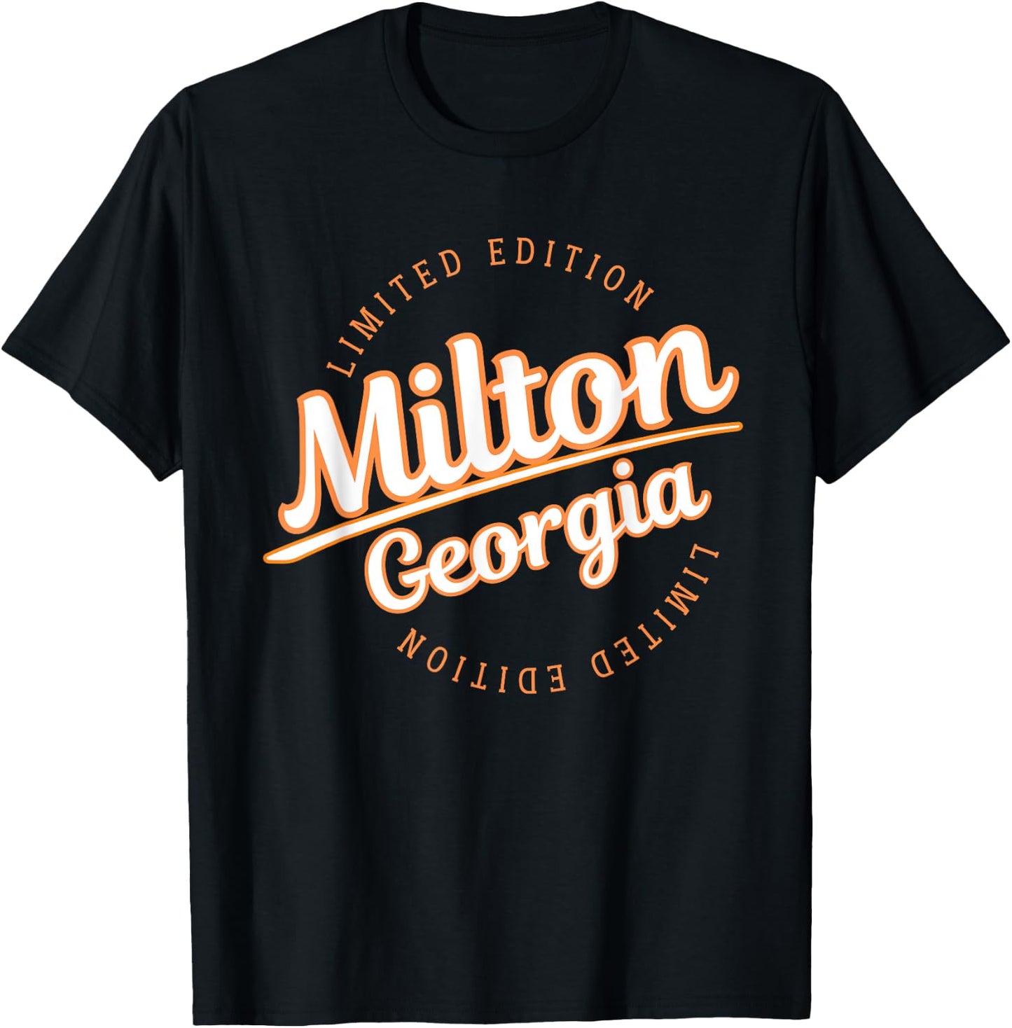 Retro Athletic Milton GA Apparel T-Shirt - T-Shirt | Black