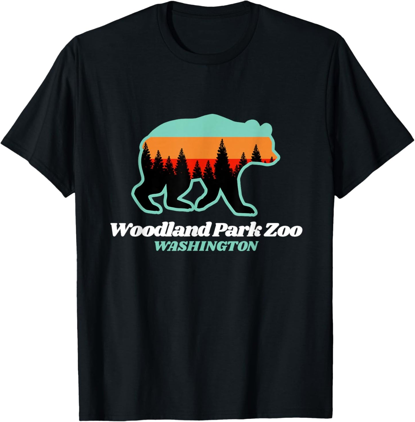Woodland Park Zoo Washington Tourist T-Shirt - T-Shirt | Black