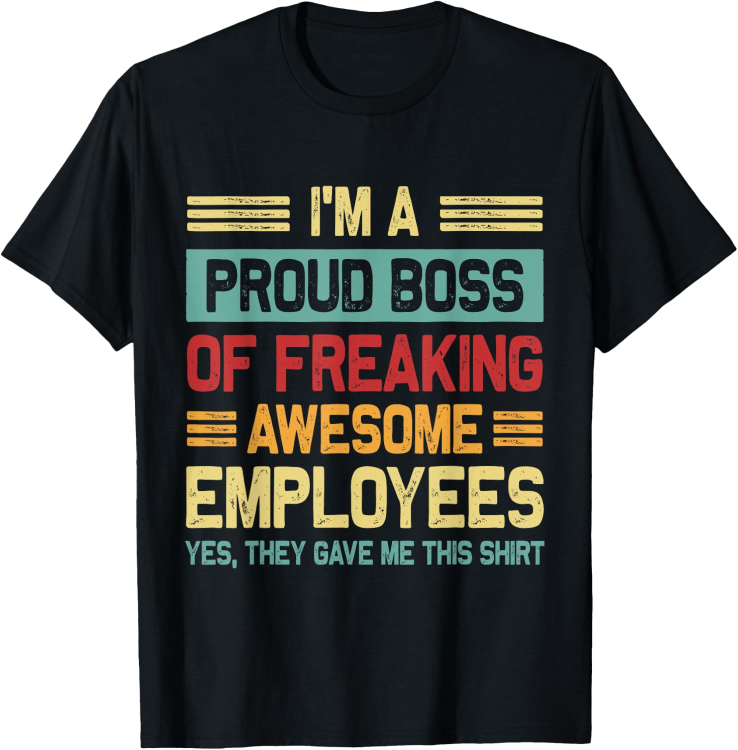 Boss Day Employee Appreciation Office Men Women Funny Boss T-Shirt - T-Shirt | Black