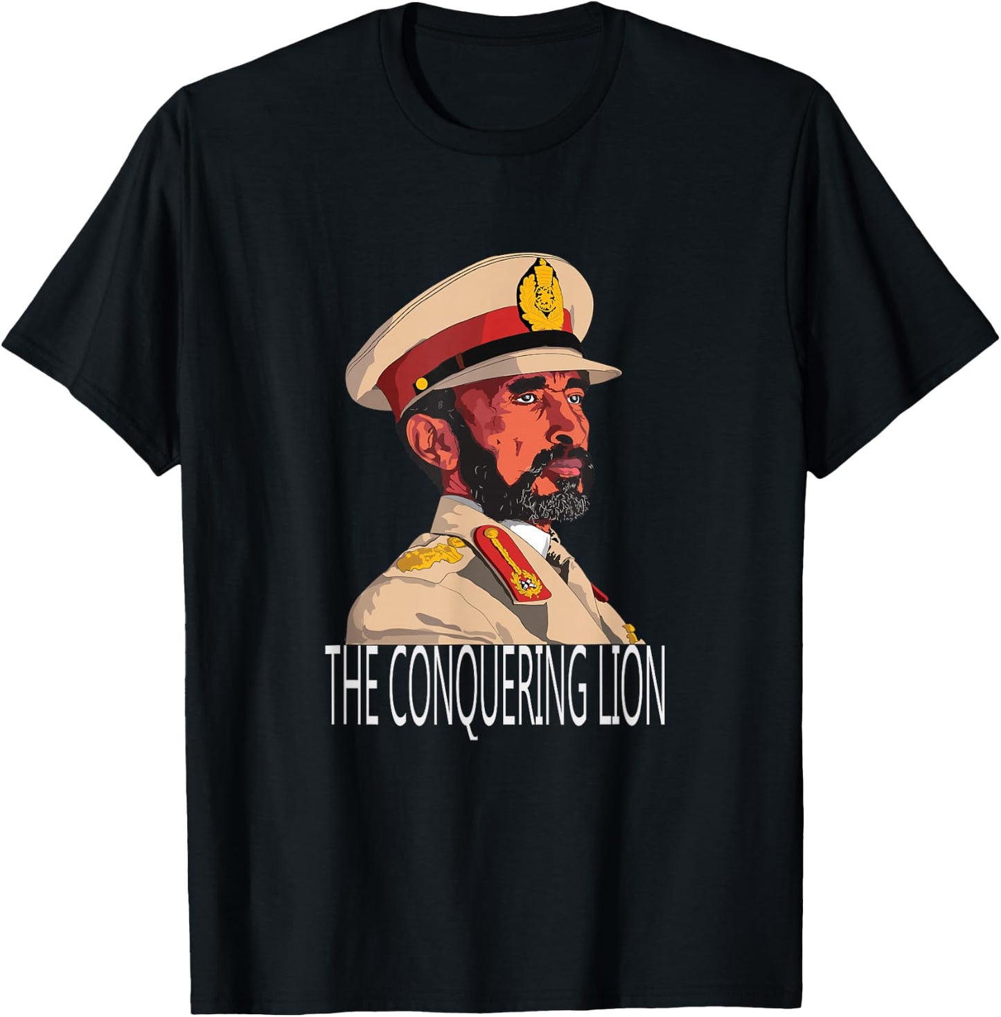 Haile Selassie Portrait T-Shirt - T-Shirt | Black