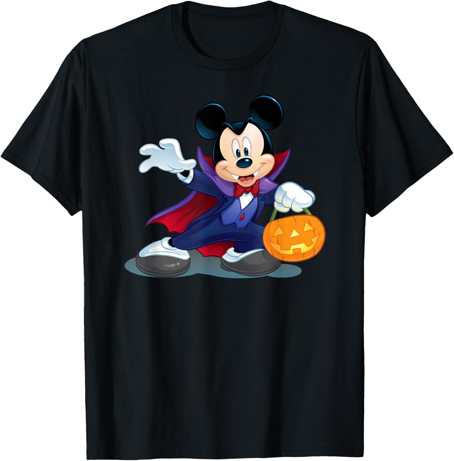 Disney Halloween Mickey Mouse Vampire T-Shirt - T-Shirt | Black