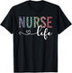 Leopard Nurse Life School Nurse Appreciation Nursing Women T-Shirt - T-Shirt | Black
