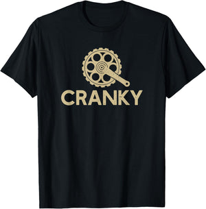 Cranky Bike Gear | Cycling Gift | Cyclist | Bicycle Lover T-Shirt - T-Shirt | Black