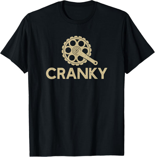 Cranky Bike Gear | Cycling Gift | Cyclist | Bicycle Lover T-Shirt - T-Shirt | Black