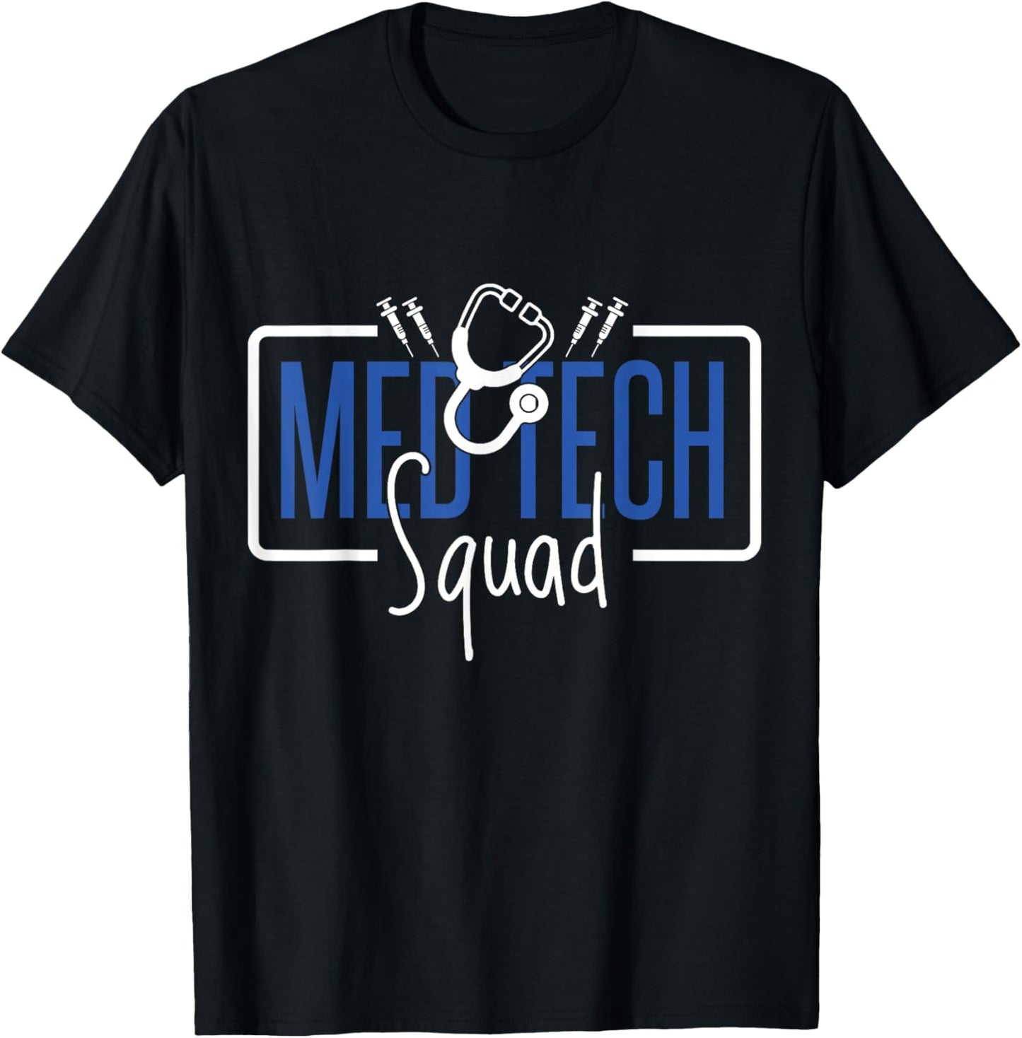 Med Tech Squad, Medical Laboratory Technician Team T-Shirt - T-Shirt | Black