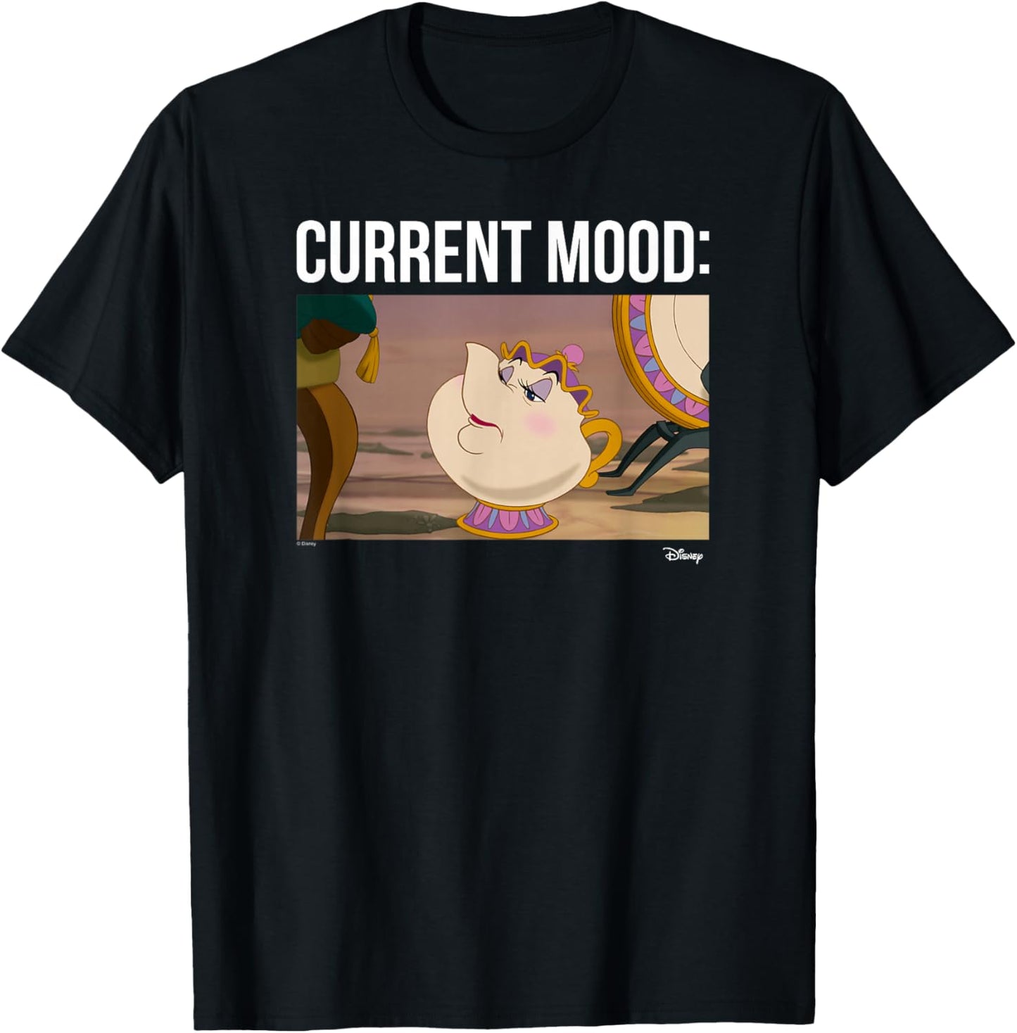 Disney Princess - Mrs. Potts Current Mood T-Shirt - T-Shirt | Black