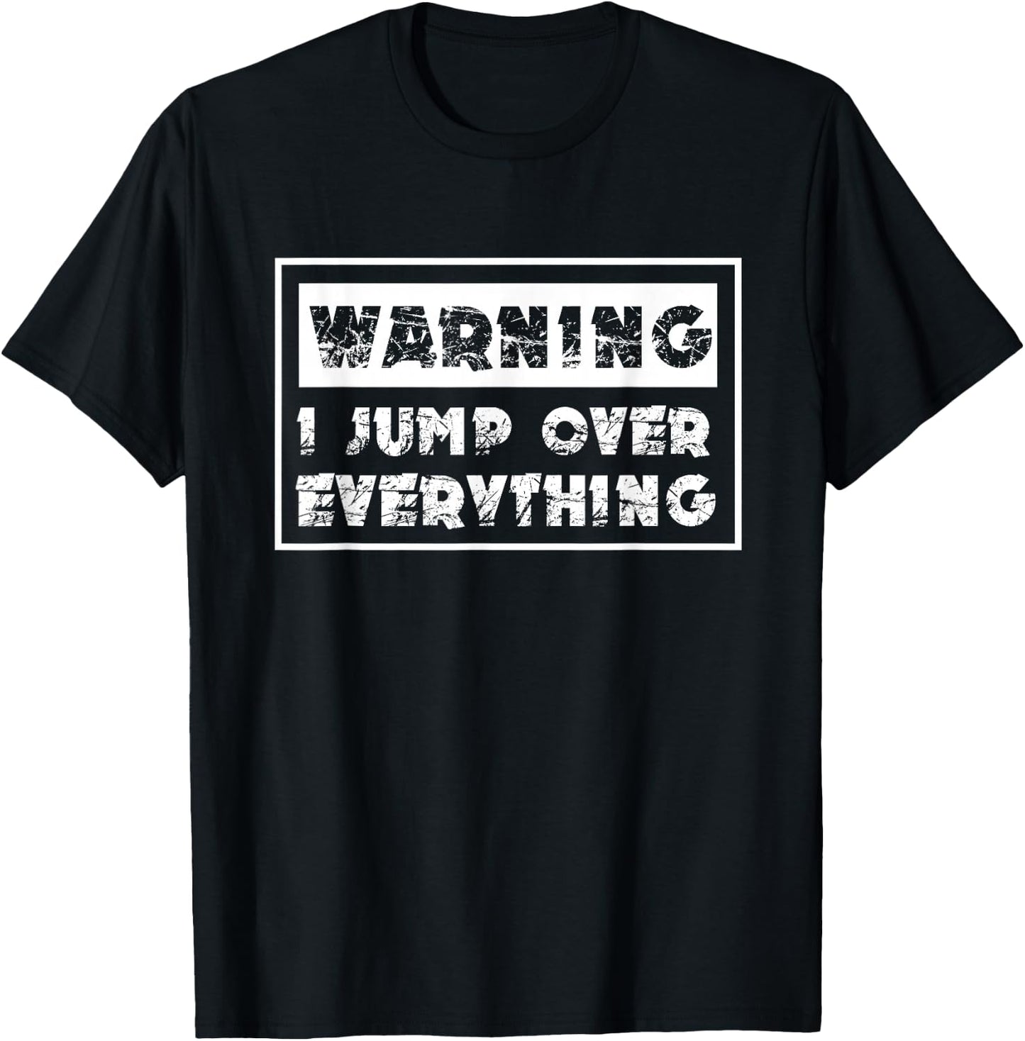 Parkour Warning "Ich springe über alles Free Running Parkour T-Shirt - T-Shirt | Black