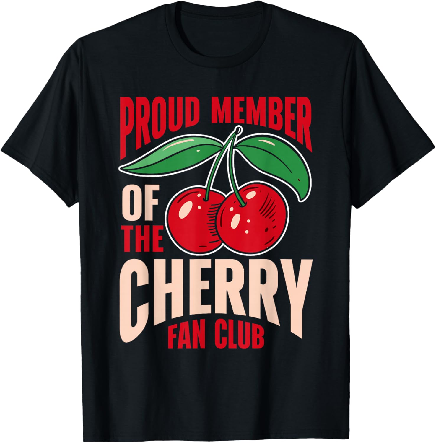 Cherry Shirts Fruits Cherry Lover , Women & Kids - Black, Small, Short Sleeve, Summer T-Shirt - T-Shirt | Black