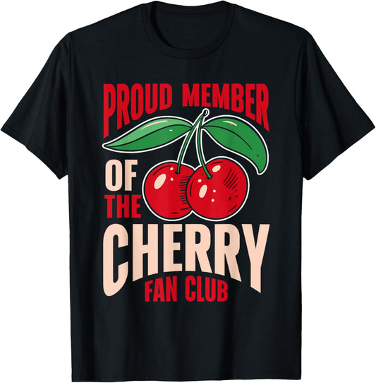 Cherry Shirts Fruits Cherry Lover , Women & Kids - Black, Small, Short Sleeve, Summer T-Shirt - T-Shirt | Black
